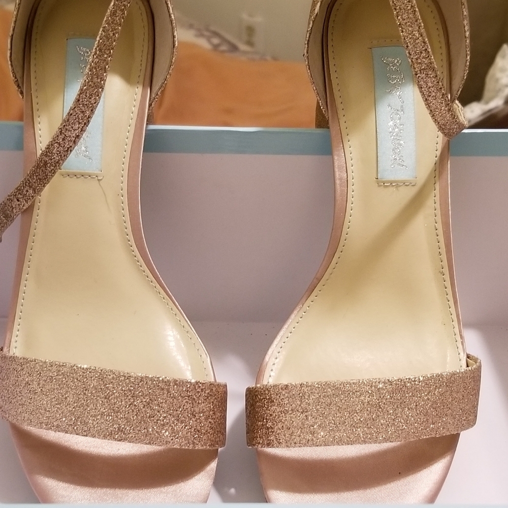 Glitter sandals from Macys